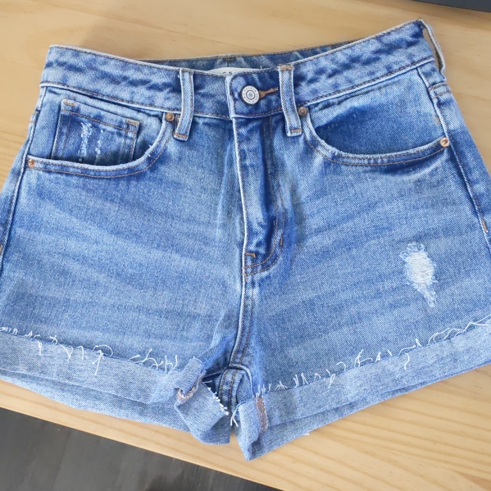 Pacsun high waist denim mom shorts